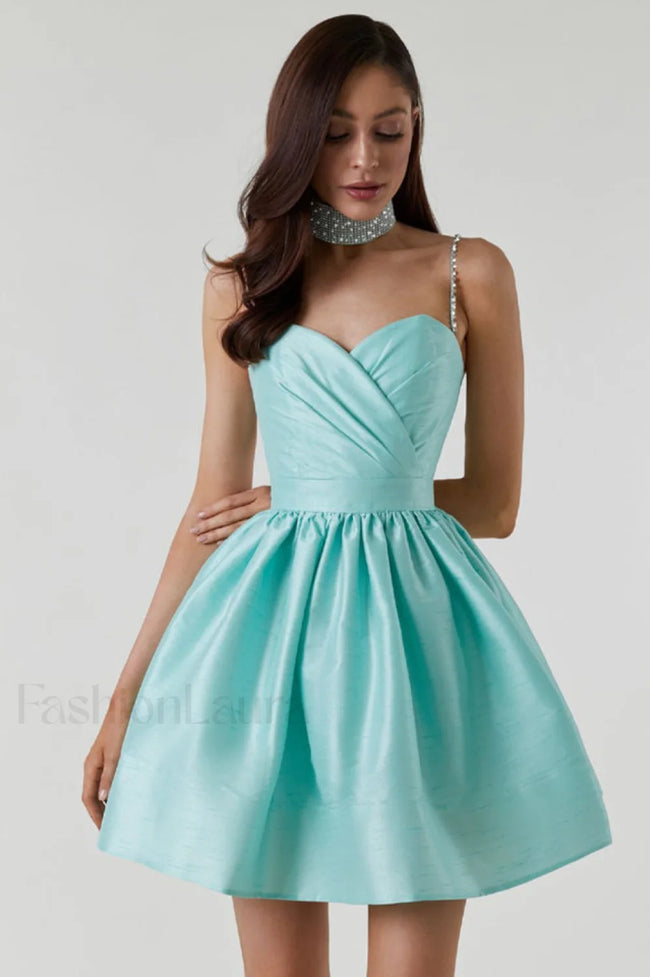 Diamond Elegant Suspender Dress S / Aqua Main image