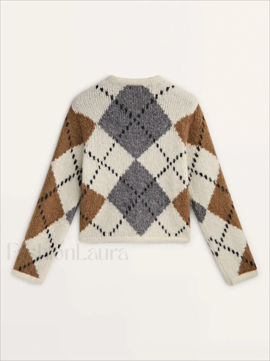 Diamond Knit College Cardigan