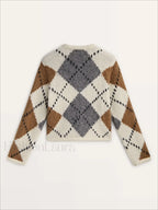 Diamond Knit College Cardigan
