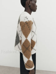 Diamond Knit College Cardigan