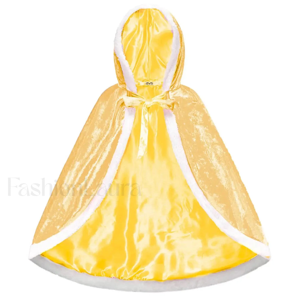 Disney Belle Princess Beauty Beast Cosplay Party Magic Stick Kid Costume 3T (Tag 110) / Cloak Only