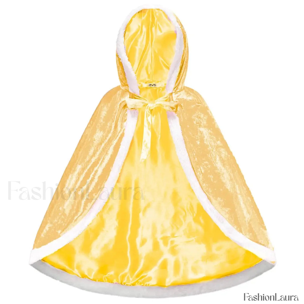 Disney Belle Princess Beauty Beast Cosplay Party Magic Stick Kid Costume 3T (Tag 110) / Cloak Only