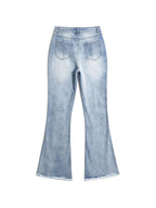 Distressed High Waist Ripped Jeans Jeans