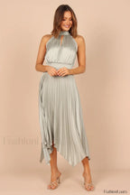 Dominique Elegant Midi Dress S / Sage