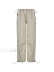 Drawstring Low Waist Baggy Cargo Pants Cargo Pants