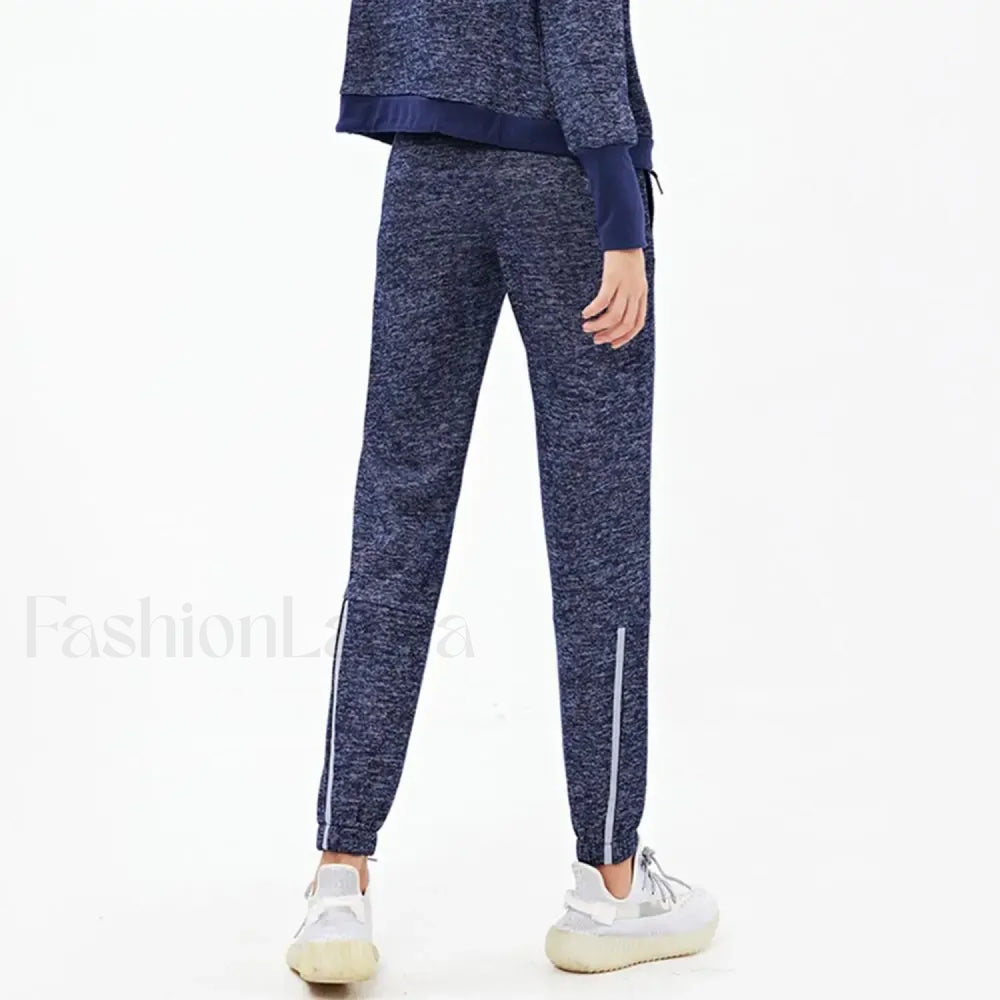 Drawstring Reflective Outdoors Sweatpants blue / S