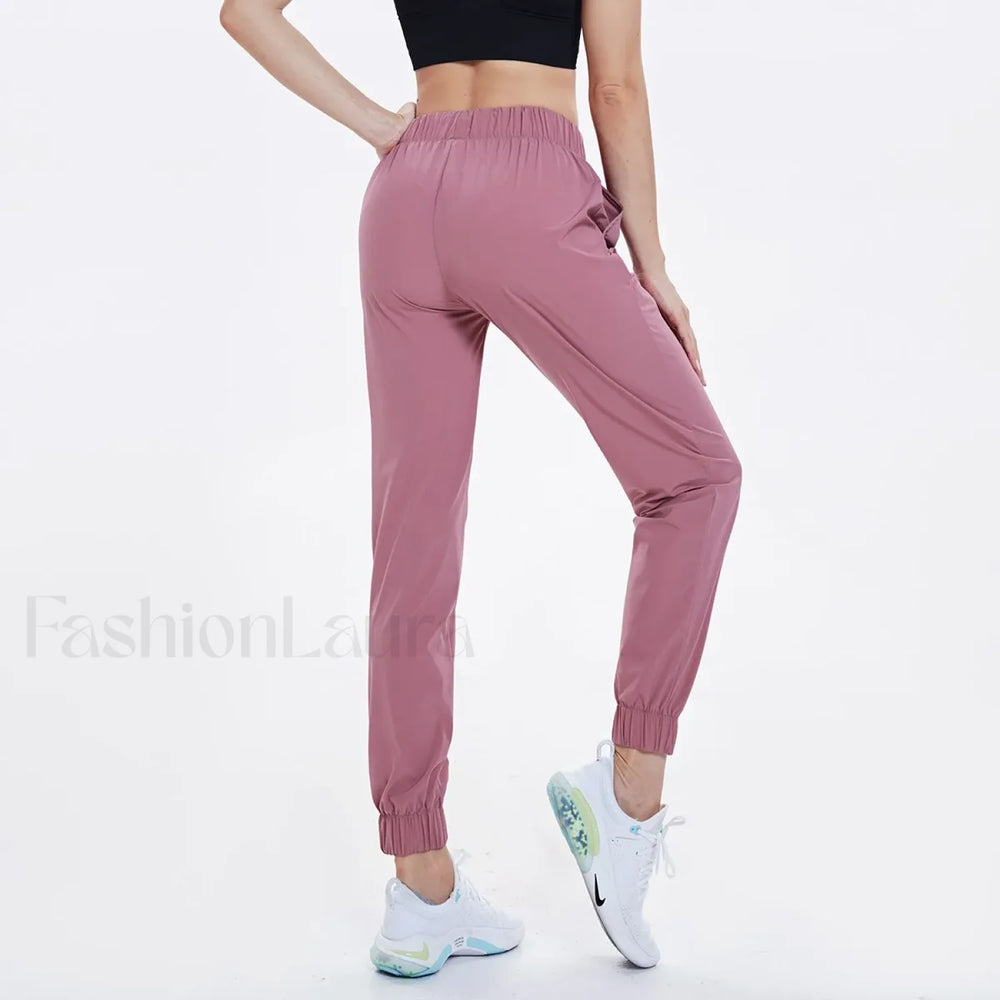Drawstring Solid Outdoor Thin Jogger Sweatpants