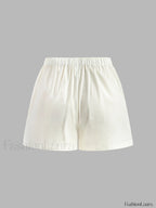 Drawstring Split Casual Shorts Set Short Sets