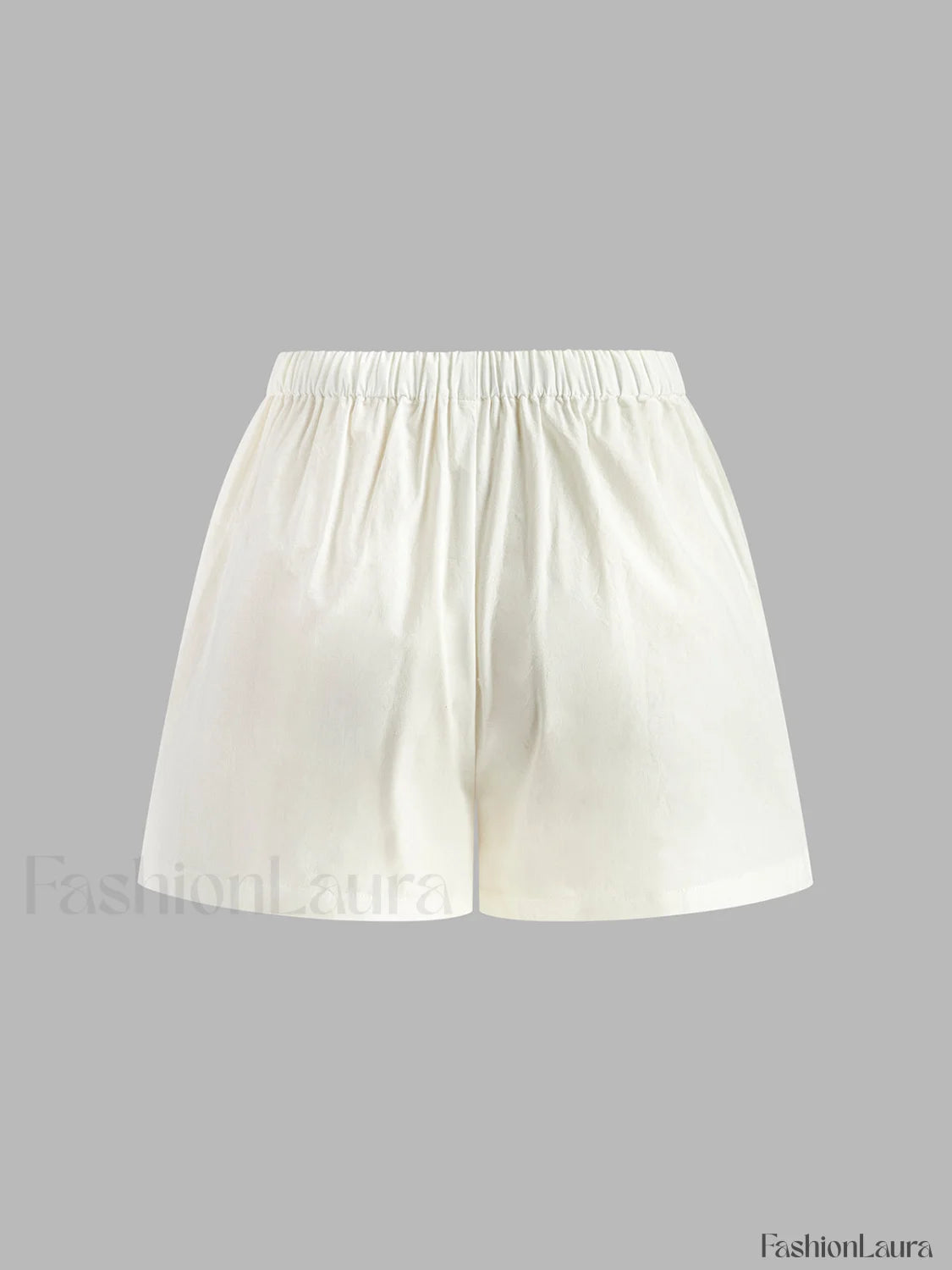 Drawstring Split Casual Shorts Set Short Sets