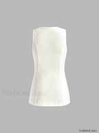 Drawstring Split Casual Shorts Set Short Sets