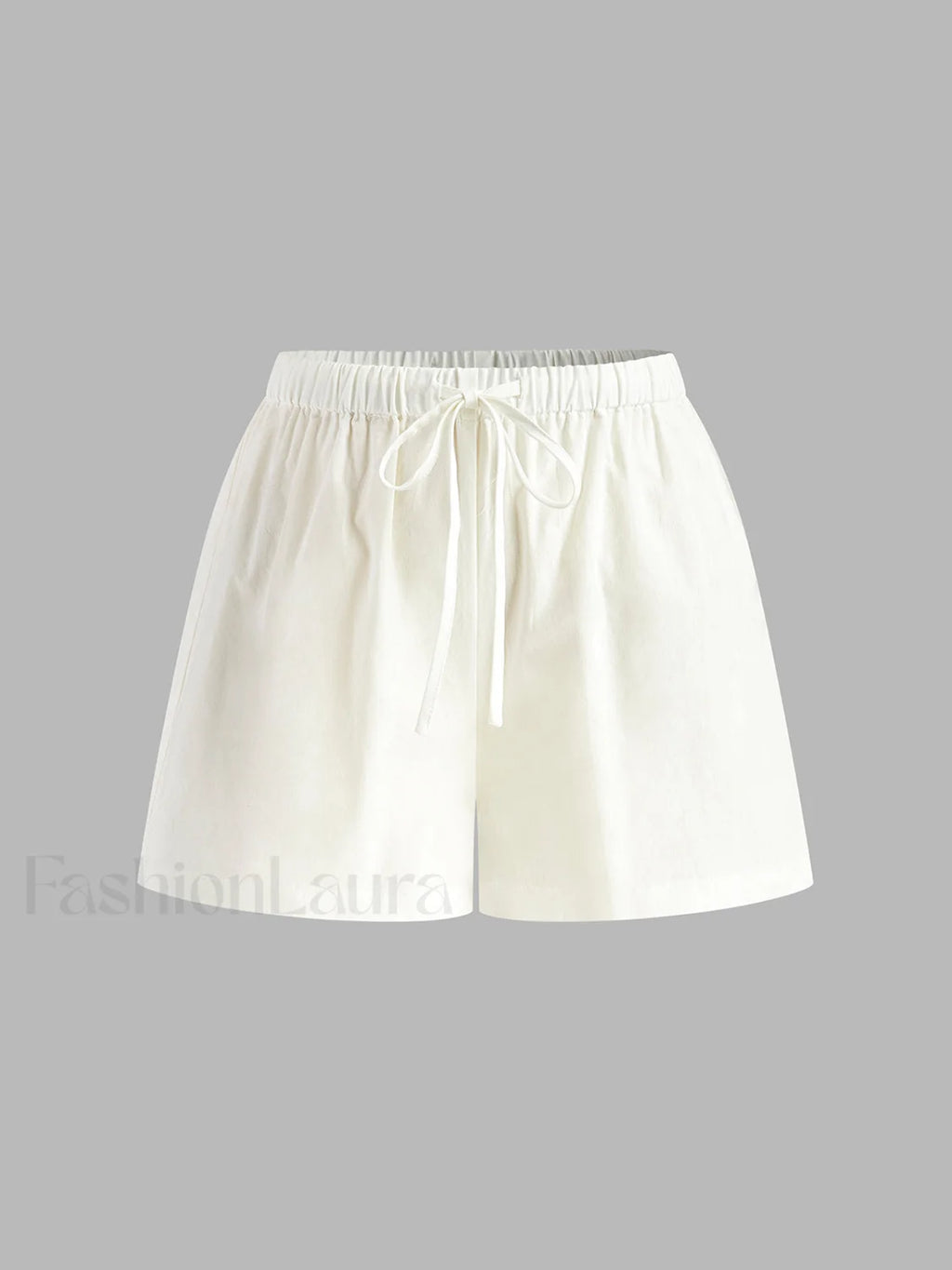 Drawstring Split Casual Shorts Set Short Sets