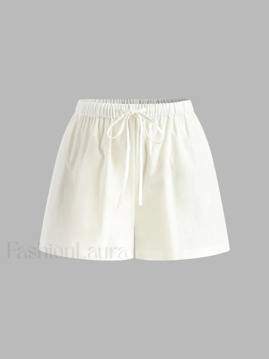 Drawstring Split Casual Shorts Set Short Sets