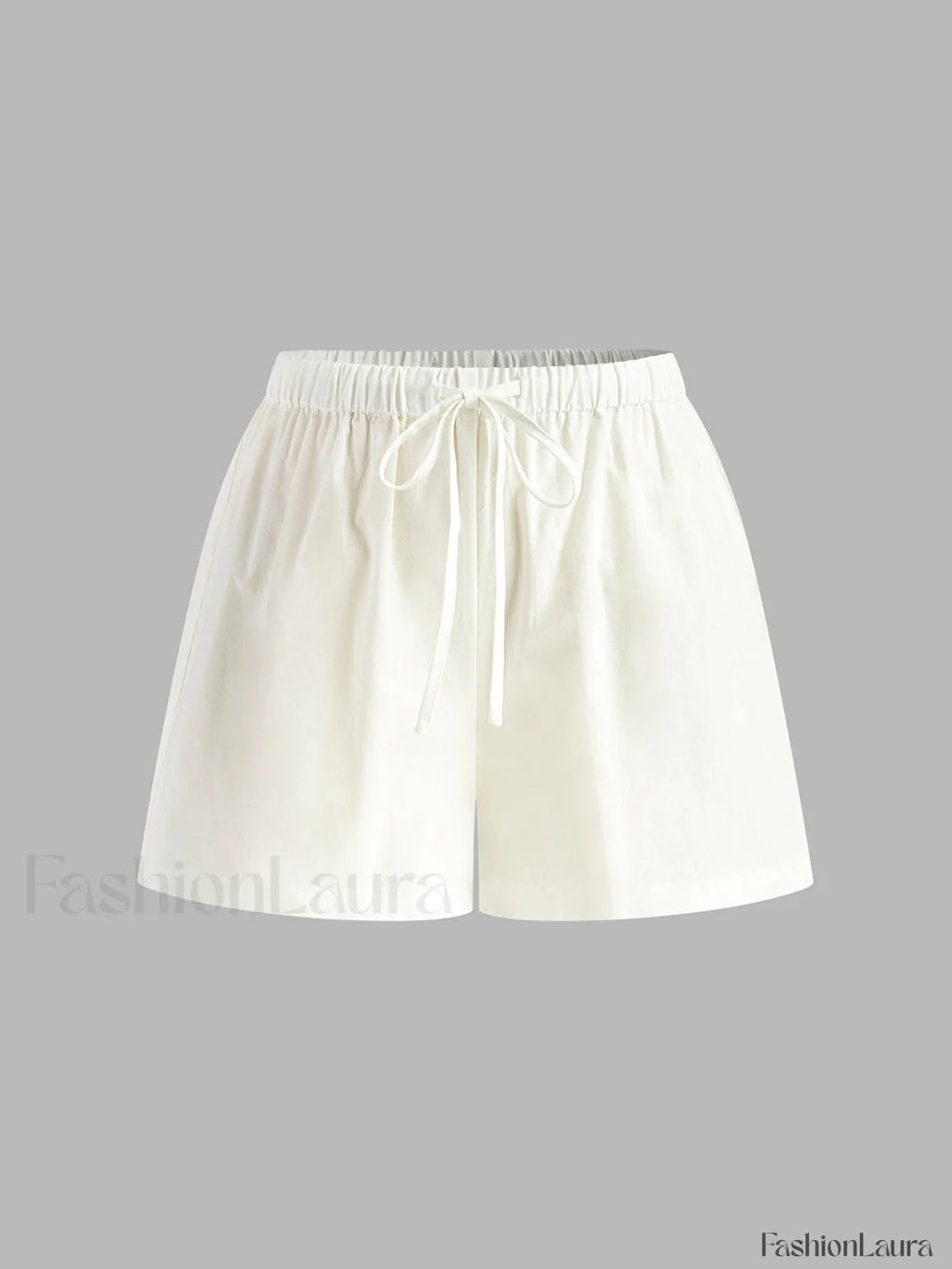 Drawstring Split Casual Shorts Set Short Sets