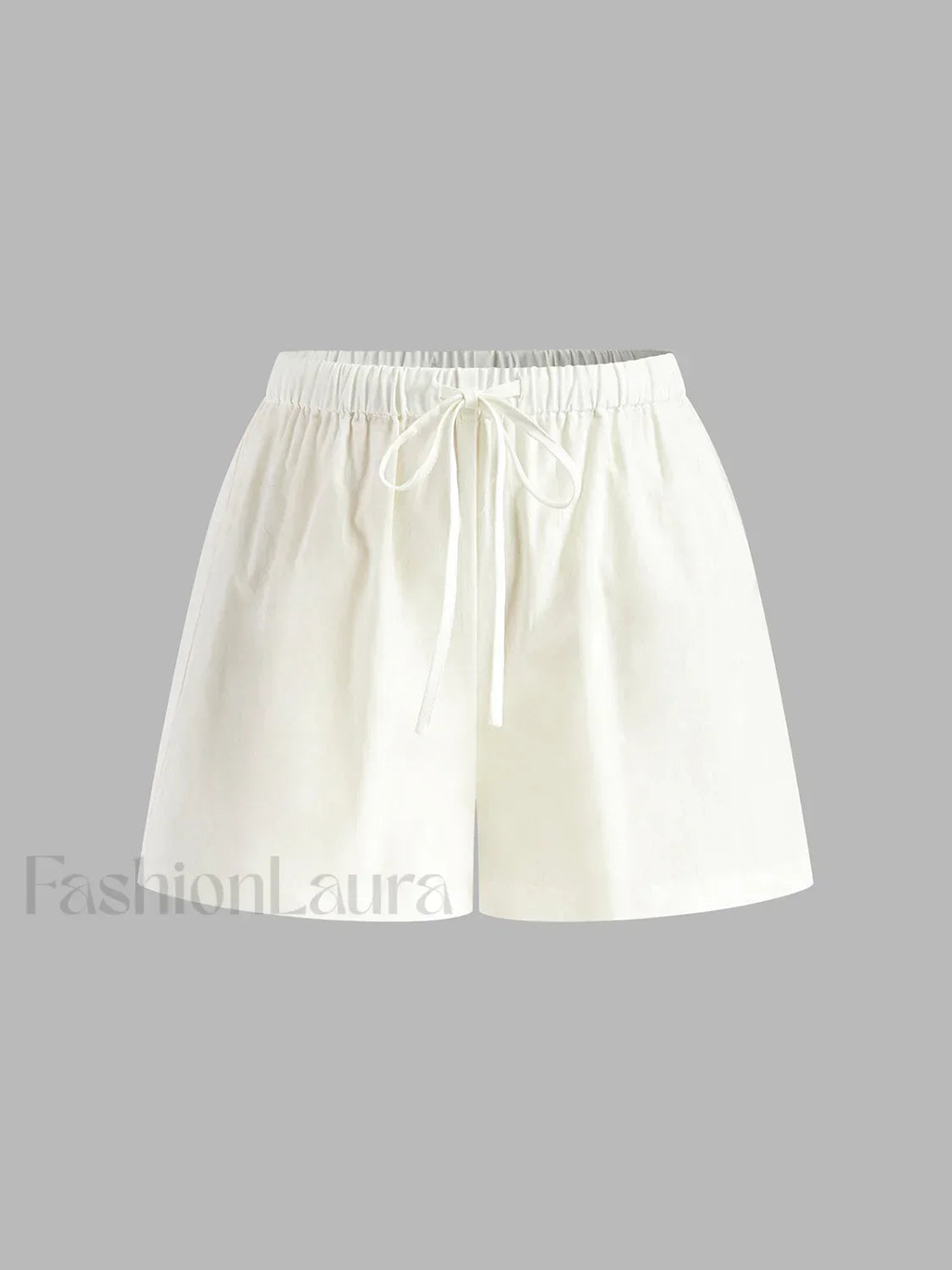 Drawstring Split Casual Shorts Set Short Sets