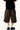 Pleated Wide Leg Cargo Bermuda Jeans Secondary image
