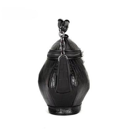 Fashion Teapot Shaped Stone Pattern Leather Gothic Personalized Bag