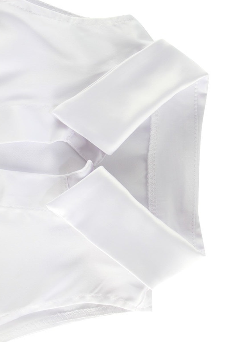 Satin Lapel Tie Front Top High Waist Pants Set