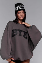 Statement Graphic Crew Neck Sweatshirt