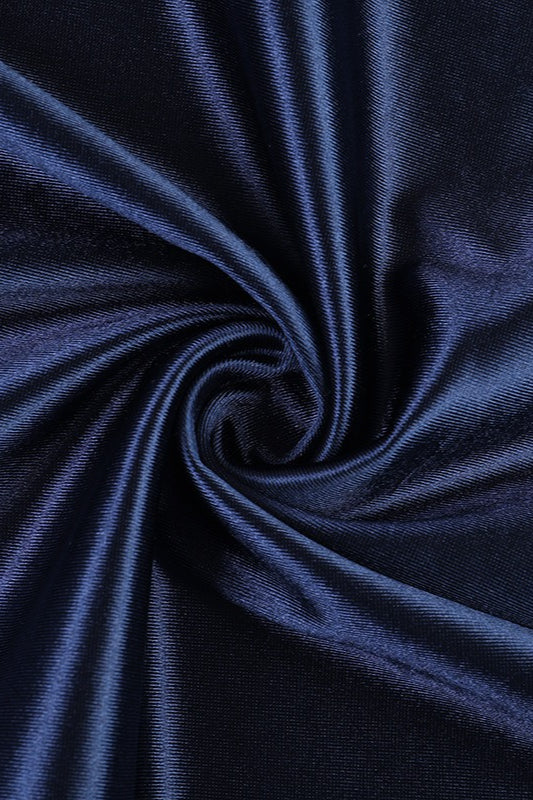 Square Neck Ruched Satin Formal Dress