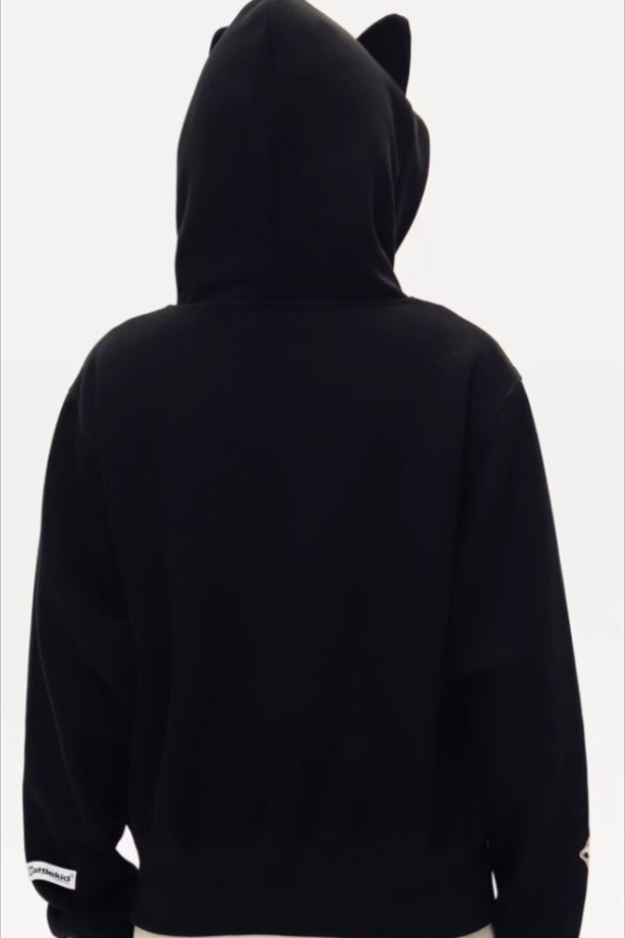 Cat Ear Leopard Lined Zip Up Hoodie Secondary image