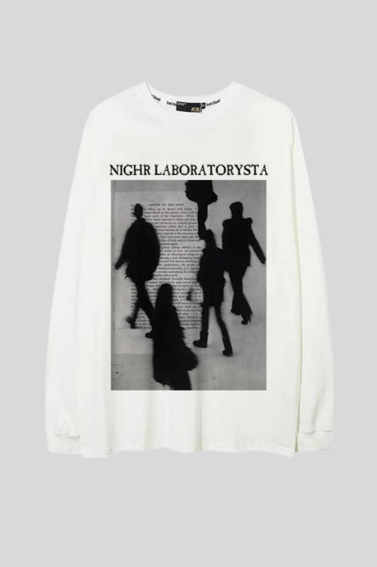Shadow Figure Star Graphic Oversized Sweatshirt