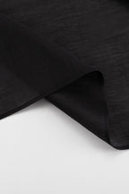 Double Layer Sheer Black High Slit Bodycon Skirt