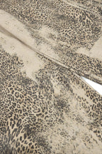 Leopard Print Cargo Wide Leg Jeans
