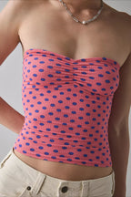 Snake Printed Strapless Tube Top