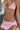 Pink Polka Dot Halter Skirt Style Three Piece Swim Set Secondary image