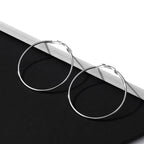 Oversized Titanium Steel Hoop Earrings