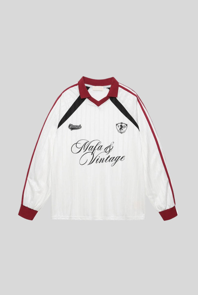 Rhinestone Typography Raglan V Neck Sweatshirt Main image