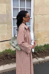 Vintage Plaid Lapel Long Overcoat