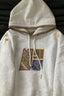 Crochet Trim Graphic Pullover Fleece Hoodie