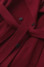 Vintage Waisted Lapel Wool Overcoat