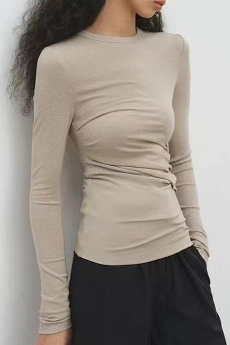 Cashmere Solid Slim Fit Knit Top Main image