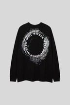 Human Wisdom Photo Graphic Oversized Sweatshirt
