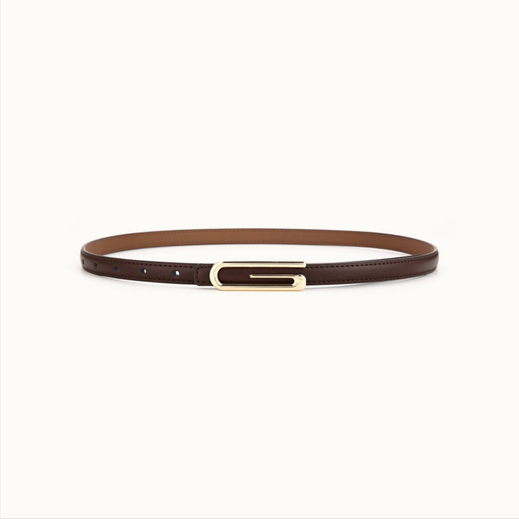 Fashion Versatile Slim Leather Pants Belt