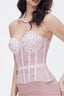 Sheer Polka Dot Bustier Corset
