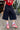 Color Letter Print Loose Fit Denim Shorts Secondary image