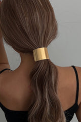 Exaggerated Geometric Metal Hair Cuff