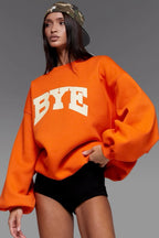 Statement Graphic Crew Neck Sweatshirt