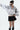 Printed Cropped Elastic Hem Hoodie Secondary image