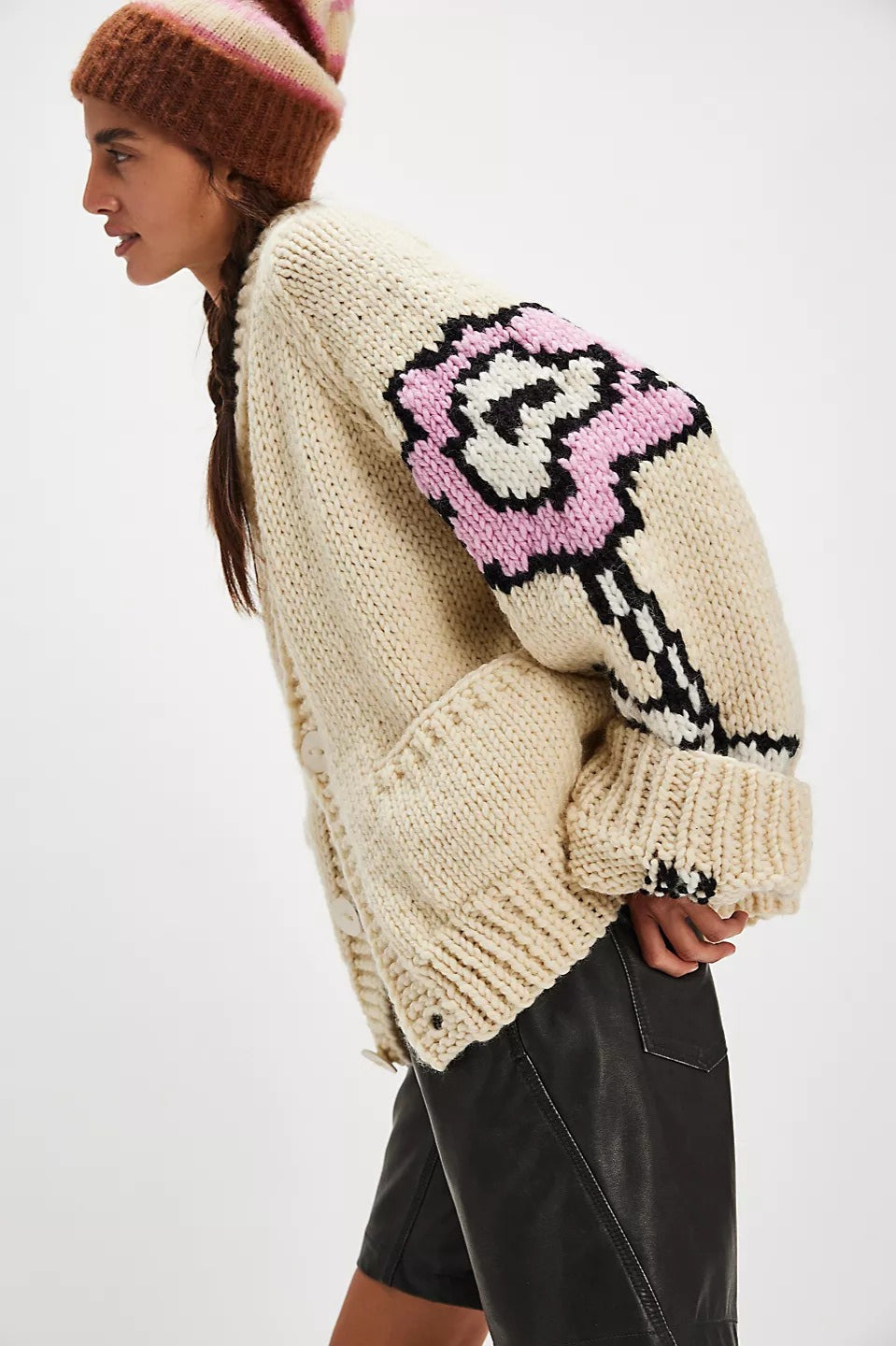 Graphic Print Cardigan Secondary image