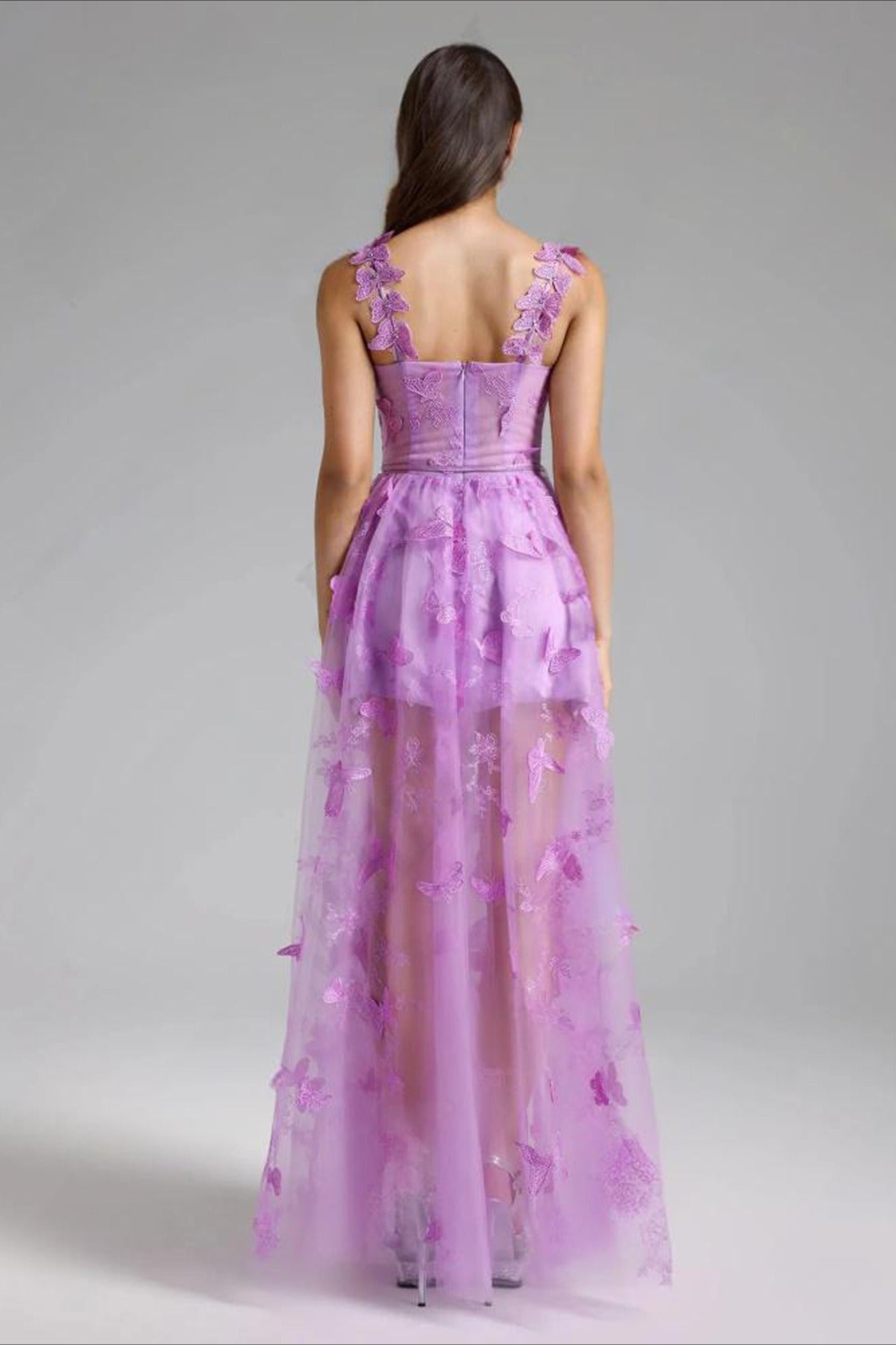 Spaghetti Strap Butterfly Party Dress Secondary image