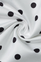 Sexy Polka Dot Backless Halter Crop Top