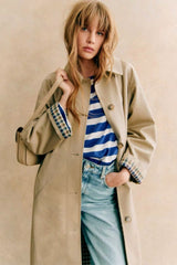 French Vintage Classic Long Overcoat