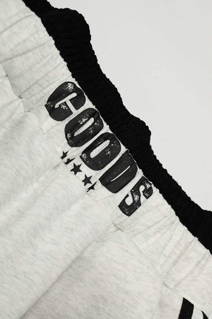 Tie Dye Typography Wide Leg Sweatpants
