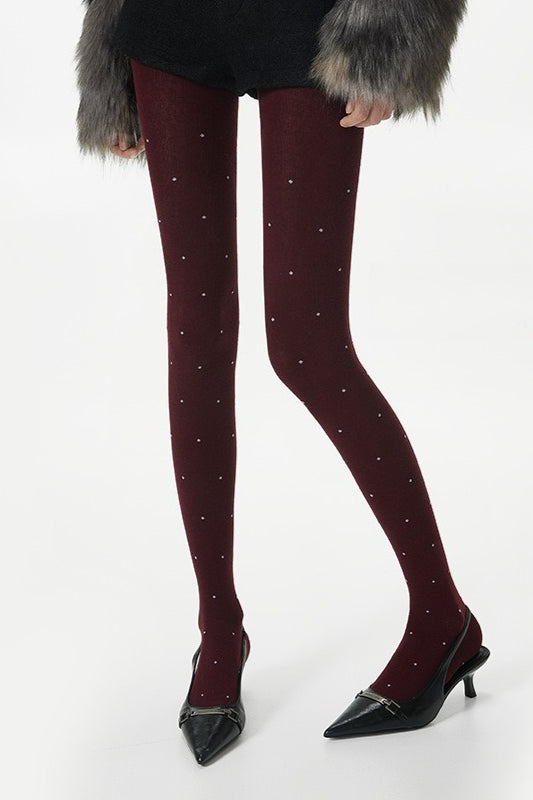 Versatile Moisture Wicking Polka Dot Tights Secondary image