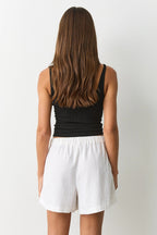 High Waist Drawstring Relaxed Fit Casual Shorts