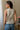 U Neck Jacquard Solid Button Detail Tank Top Secondary image